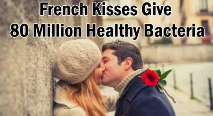 French kisses healthy bacteria